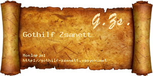 Gothilf Zsanett névjegykártya